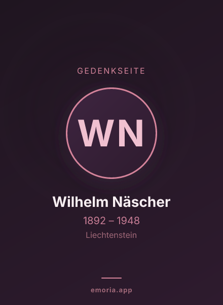 Gedenkportrait von Wilhelm Näscher
