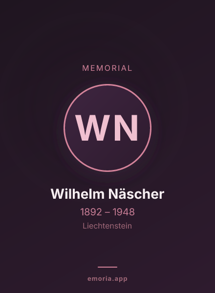 Memorial portrait of Wilhelm Näscher