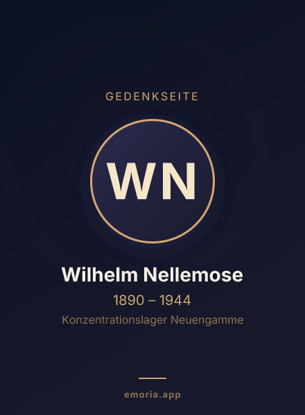 Gedenkportrait von Wilhelm Nellemose