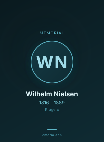 Memorial portrait of Wilhelm Nielsen
