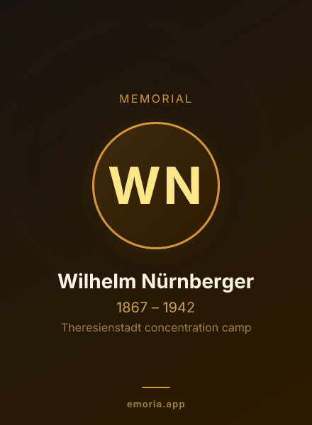 Memorial portrait of Wilhelm Nürnberger