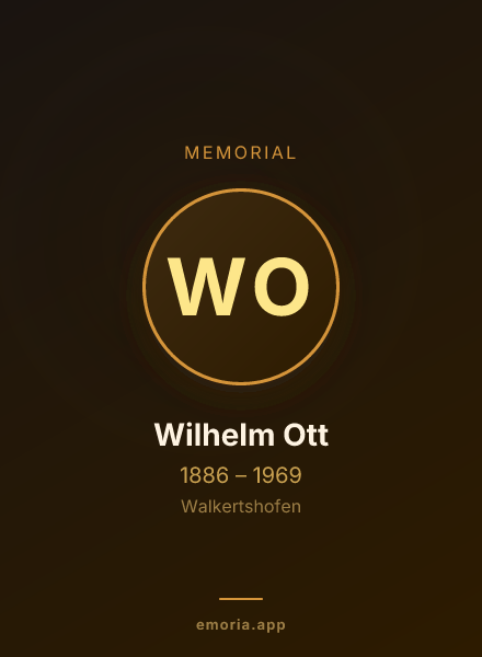 Memorial portrait of Wilhelm Ott
