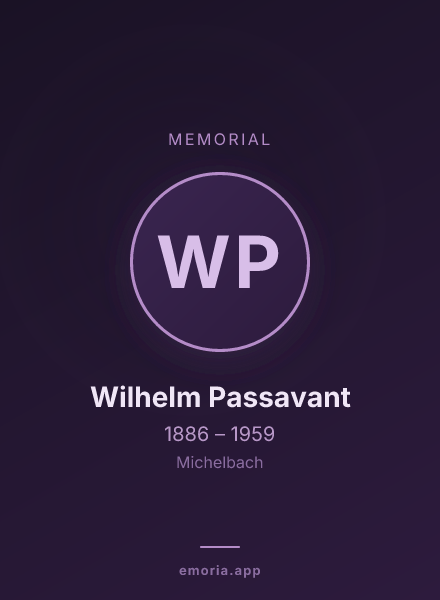 Memorial portrait of Wilhelm Passavant
