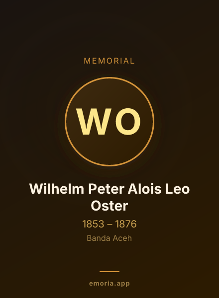 Memorial portrait of Wilhelm Peter Alois Leo Oster