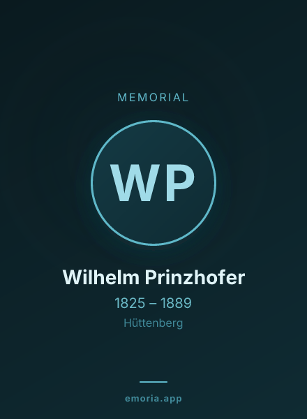 Memorial portrait of Wilhelm Prinzhofer