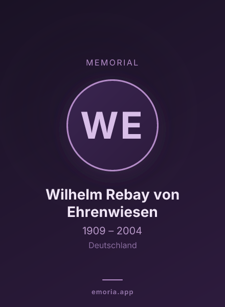 Memorial portrait of Wilhelm Rebay von Ehrenwiesen