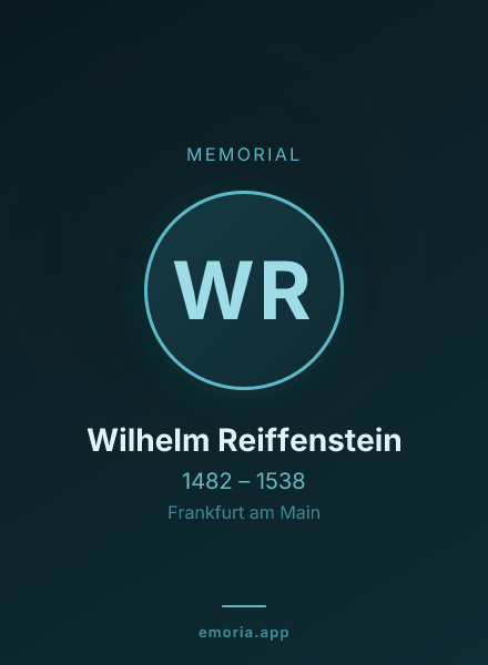 Memorial portrait of Wilhelm Reiffenstein