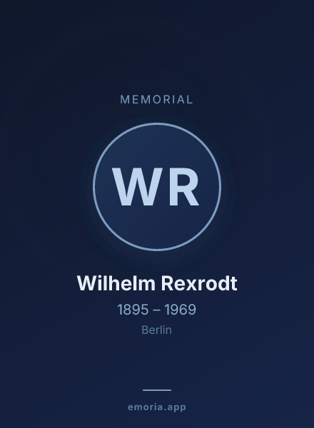 Memorial portrait of Wilhelm Rexrodt