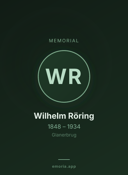 Memorial portrait of Wilhelm Röring