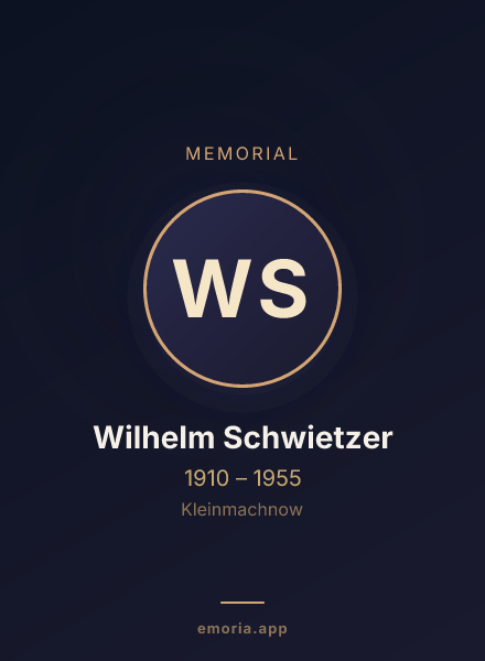Memorial portrait of Wilhelm Schwietzer