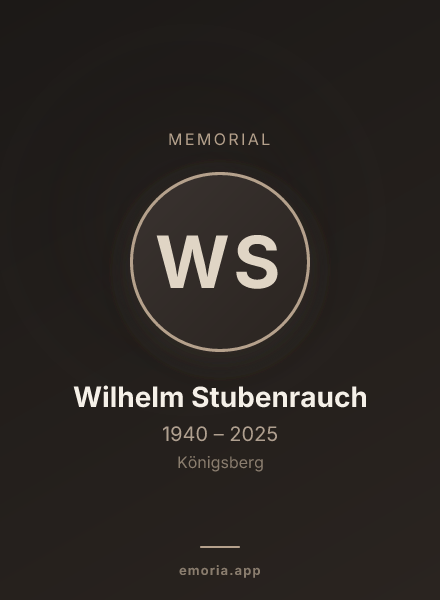 Memorial portrait of Wilhelm Stubenrauch