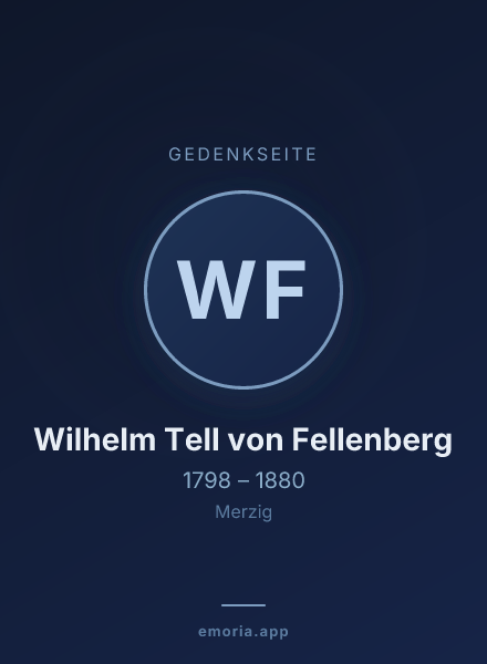 Gedenkportrait von Wilhelm Tell von Fellenberg