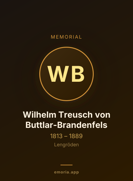 Memorial portrait of Wilhelm Treusch von Buttlar-Brandenfels