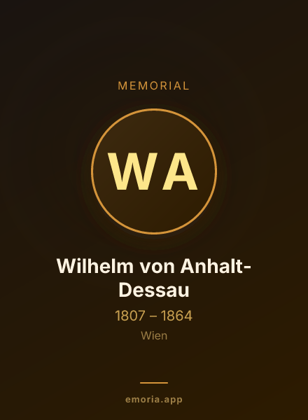 Memorial portrait of Wilhelm von Anhalt-Dessau