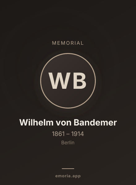 Memorial portrait of Wilhelm von Bandemer