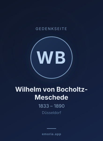 Gedenkportrait von Wilhelm von Bocholtz-Meschede