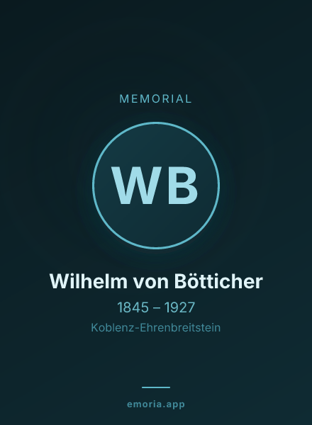 Memorial portrait of Wilhelm von Bötticher