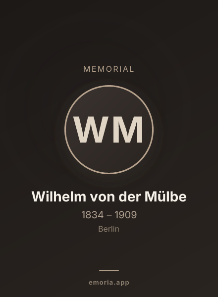 Memorial portrait of Wilhelm von der Mülbe