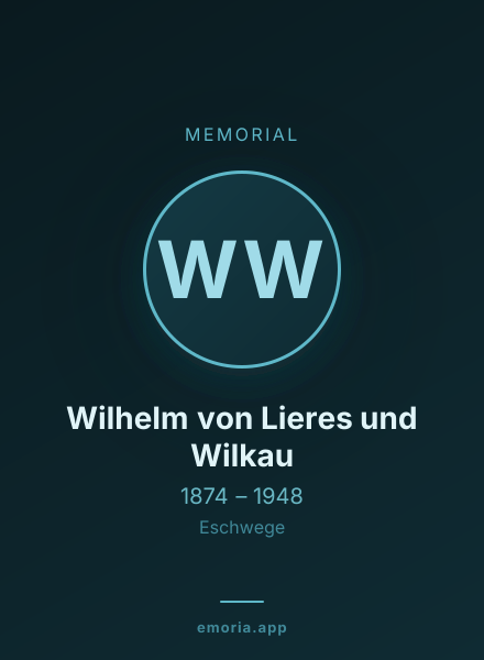 Memorial portrait of Wilhelm von Lieres und Wilkau