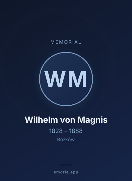 Memorial portrait of Wilhelm von Magnis