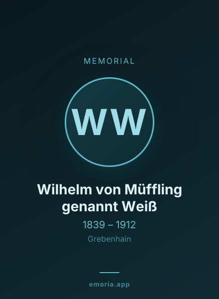 Memorial portrait of Wilhelm von Müffling genannt Weiß