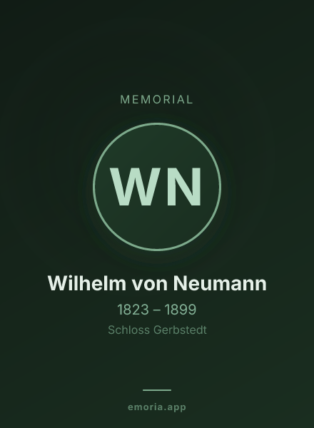 Memorial portrait of Wilhelm von Neumann