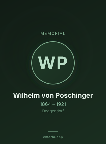 Memorial portrait of Wilhelm von Poschinger