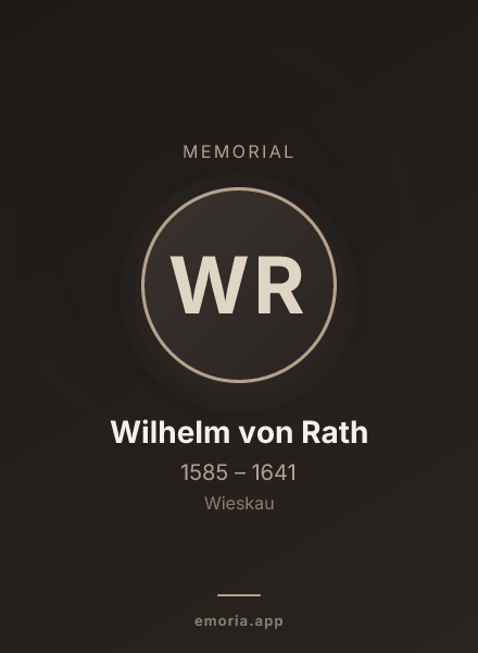 Memorial portrait of Wilhelm von Rath