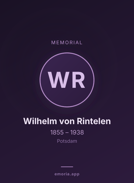 Memorial portrait of Wilhelm von Rintelen