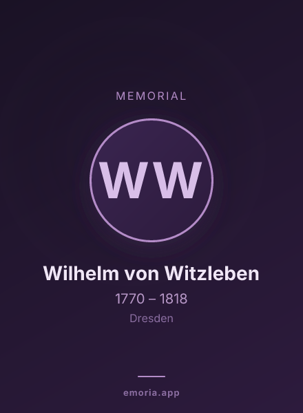 Memorial portrait of Wilhelm von Witzleben
