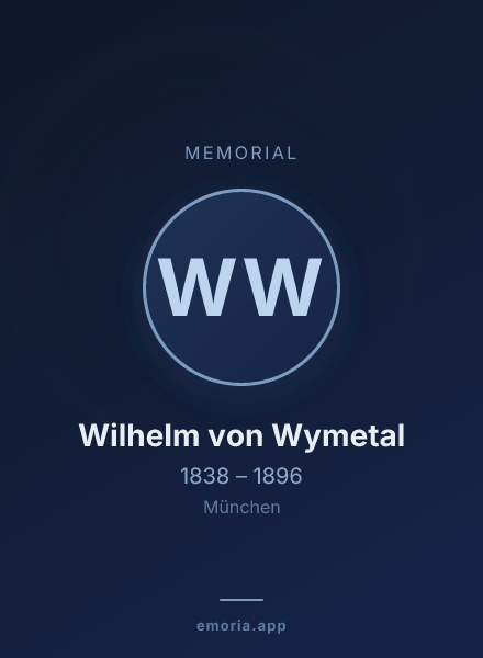 Memorial portrait of Wilhelm von Wymetal