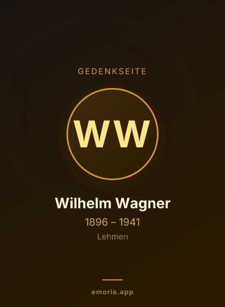 Gedenkportrait von Wilhelm Wagner