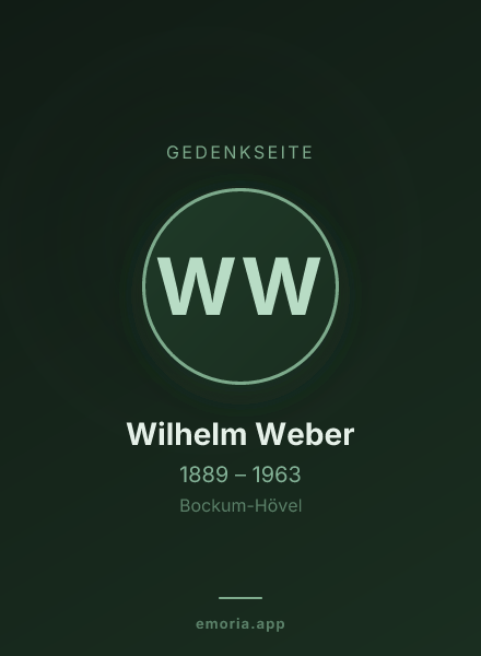 Gedenkportrait von Wilhelm Weber