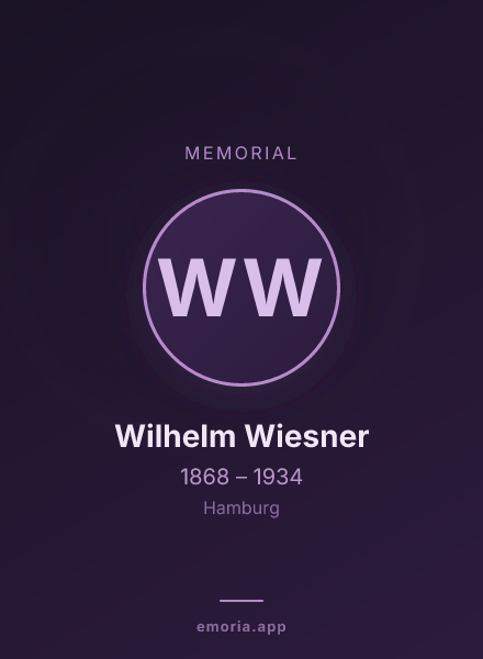 Memorial portrait of Wilhelm Wiesner