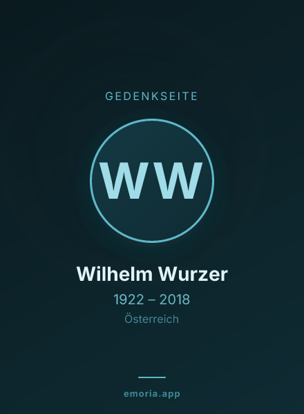Gedenkportrait von Wilhelm Wurzer