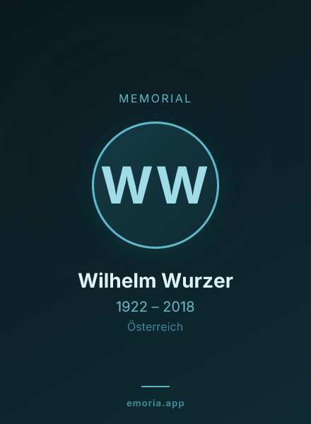 Memorial portrait of Wilhelm Wurzer