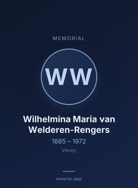 Memorial portrait of Wilhelmina Maria van Welderen-Rengers