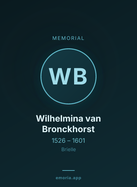Memorial portrait of Wilhelmina van Bronckhorst