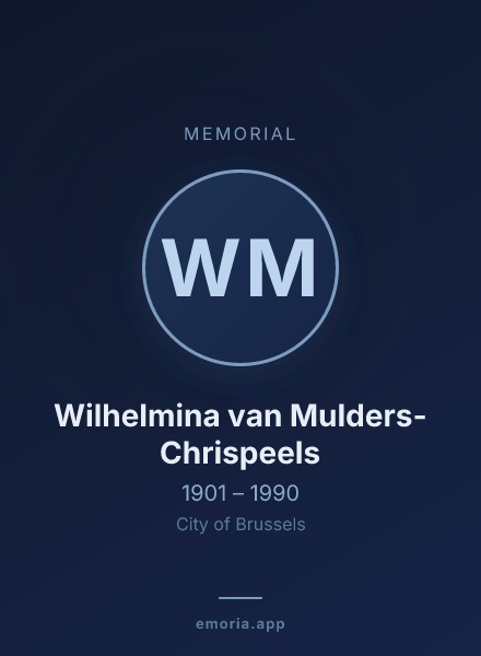 Memorial portrait of Wilhelmina van Mulders-Chrispeels