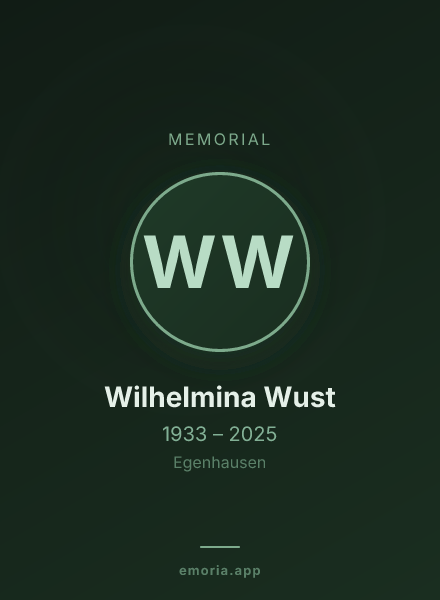 Memorial portrait of Wilhelmina Wust