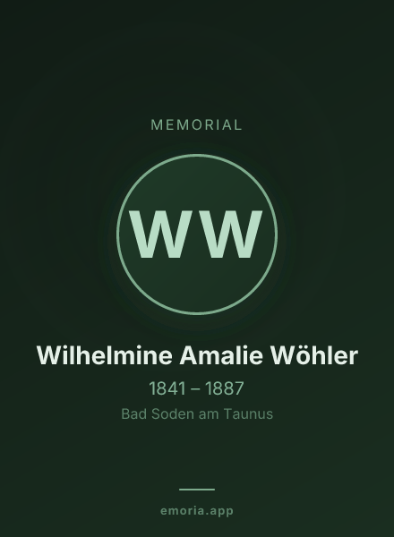 Memorial portrait of Wilhelmine Amalie Wöhler