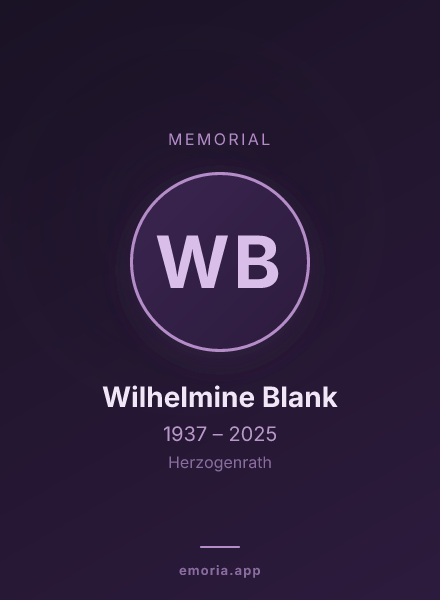 Memorial portrait of Wilhelmine Blank