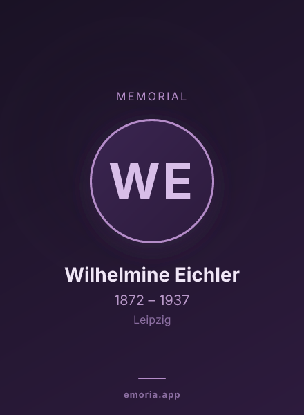 Memorial portrait of Wilhelmine Eichler