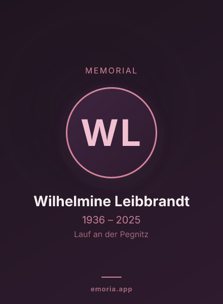 Memorial portrait of Wilhelmine Leibbrandt