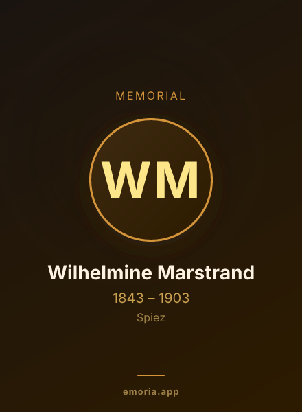 Memorial portrait of Wilhelmine Marstrand