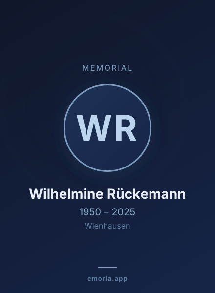 Memorial portrait of Wilhelmine Rückemann
