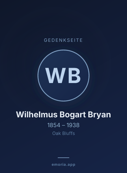 Gedenkportrait von Wilhelmus Bogart Bryan