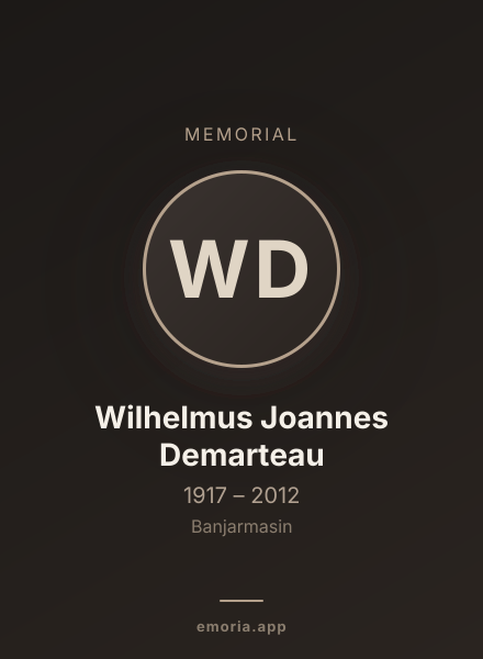 Memorial portrait of Wilhelmus Joannes Demarteau