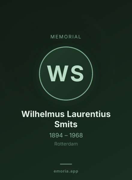 Memorial portrait of Wilhelmus Laurentius Smits
