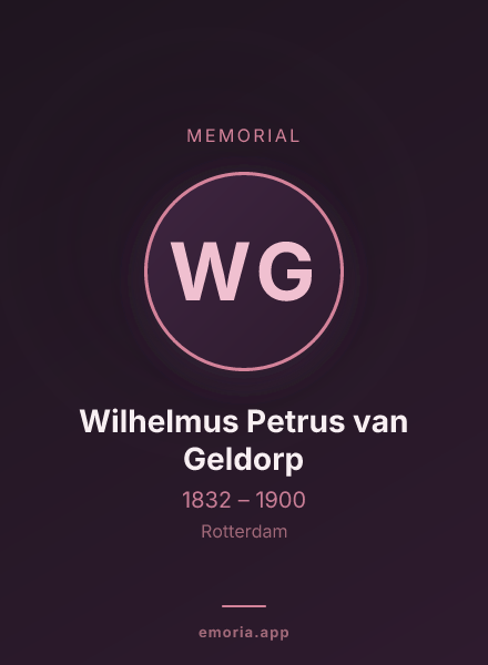 Memorial portrait of Wilhelmus Petrus van Geldorp